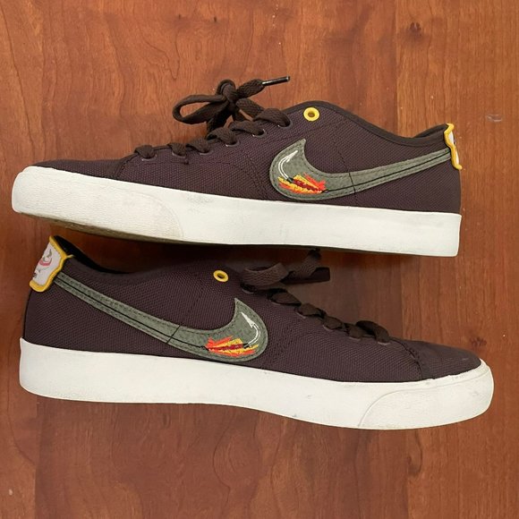 Nike Daan Van Der Linden x Blazer Court SB Baroque Brown Men's Size 8.5 - Picture 6 of 12